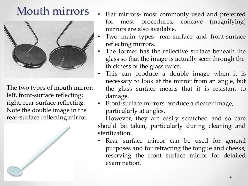 Hand instruments in operative dentistry