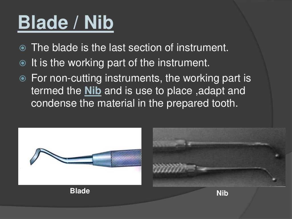 Hand cutting instruments