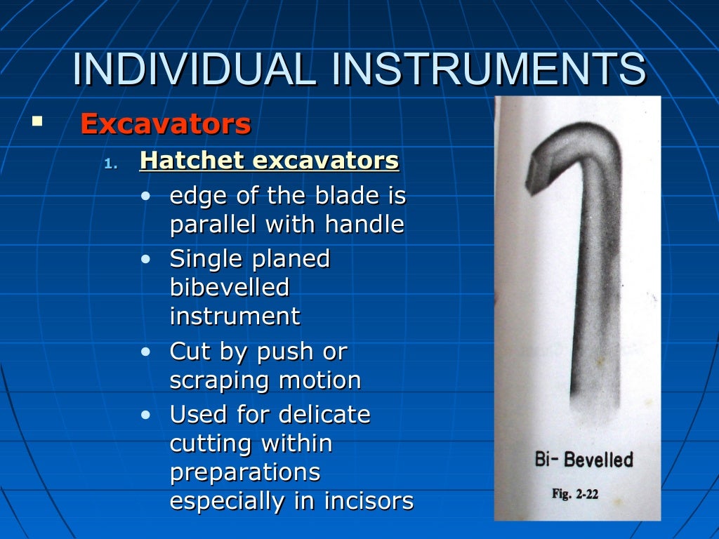 Hand instruments and instrumentation