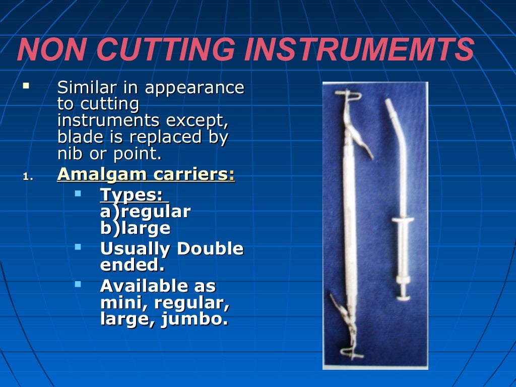 Hand instruments and instrumentation
