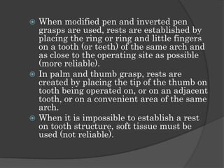 Hand instruments in operative dentistry | PPTX