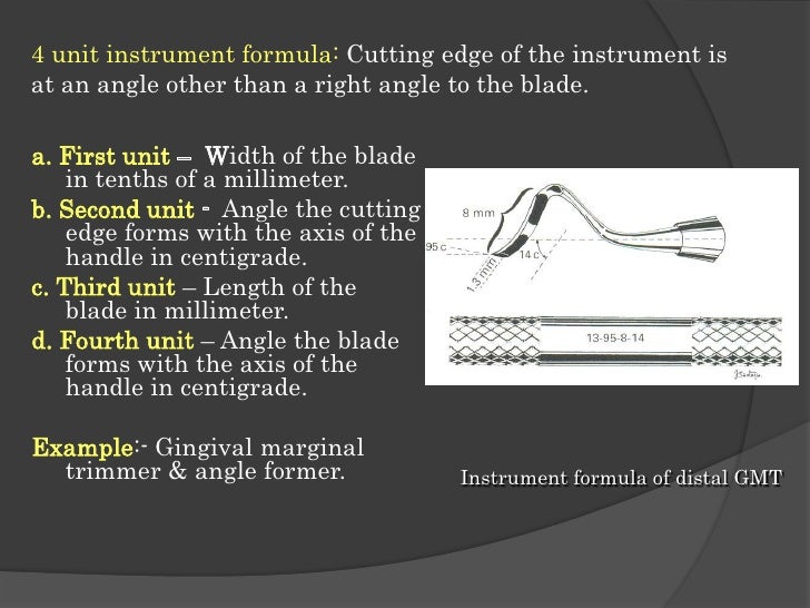 Hand instruments in operative dentistry