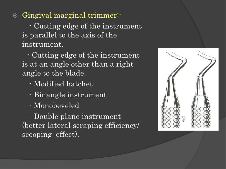 Hand instruments in operative dentistry