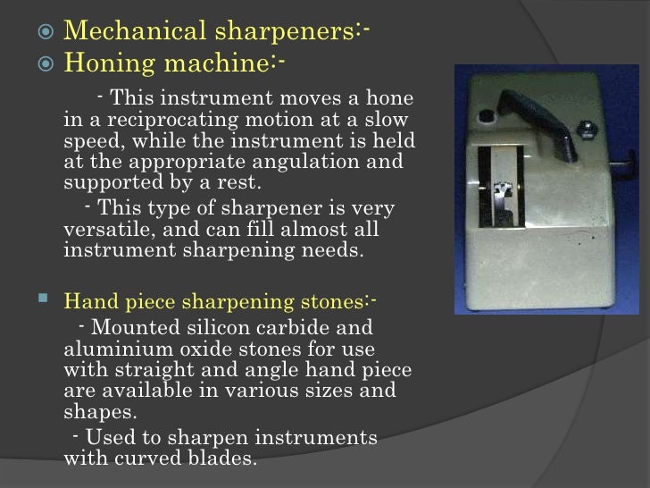 Hand instruments in operative dentistry