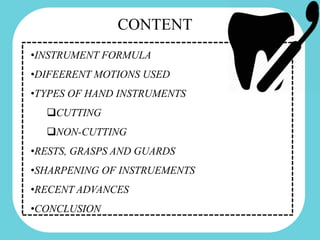 Guard Hand Instrument Hand instruments in operative dentistry | PPT