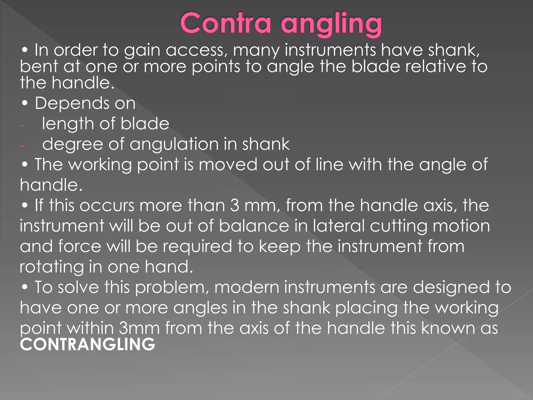 Hand instruments in operative dentistry | PPTX