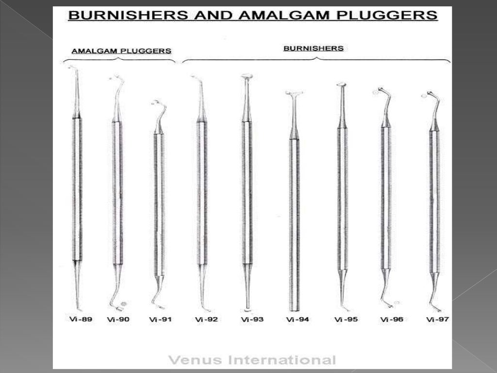 Hand instruments in operative dentistry