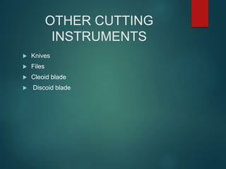 Hand instruments in operative dentistry 2 nd yr | PPTX