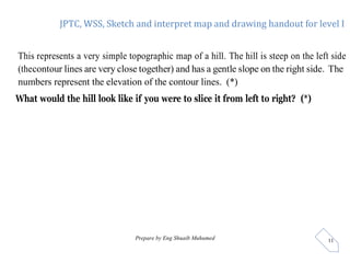 JPTC, WSS, Sketch and interpret map and drawing handout for level I
Prepare by Eng Shuaib Muhumed 11
This represents a ver...