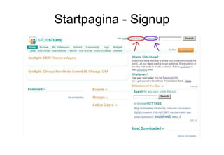 Startpagina - Signup 