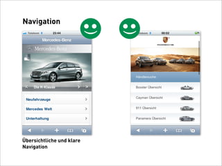 Navigation




                           (

                               (
Übersichtliche und klare
Navigation
 