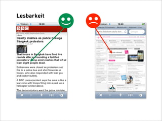 Lesbarkeit




                 (
             (
 