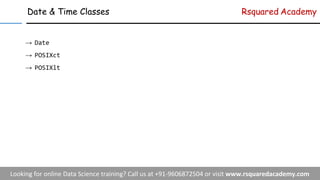 Handling Date & Time in R | PDF