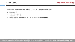 Handling Date & Time in R | PDF