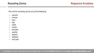 Round Date Code Handling Date & Time in R | PDF