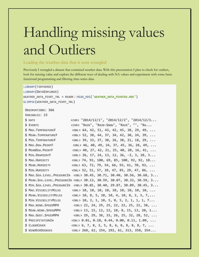 Handling missing data and outliers pdf free download