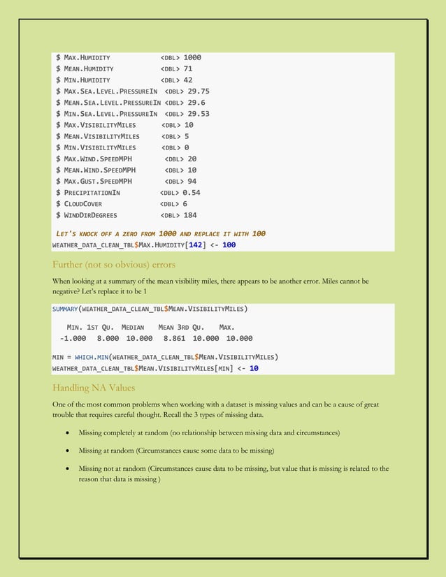 Handling missing data and outliers pdf