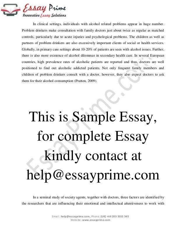 Reflective Essay Thesis Statement Examples Handling Alcoholic Patients Essay Sample Locavores Synthesis Essay also Thesis Statements For Essays Alcohol Essay Handling Alcoholic Patients Essay Sample Alcohol Essay Student Life Essay In English