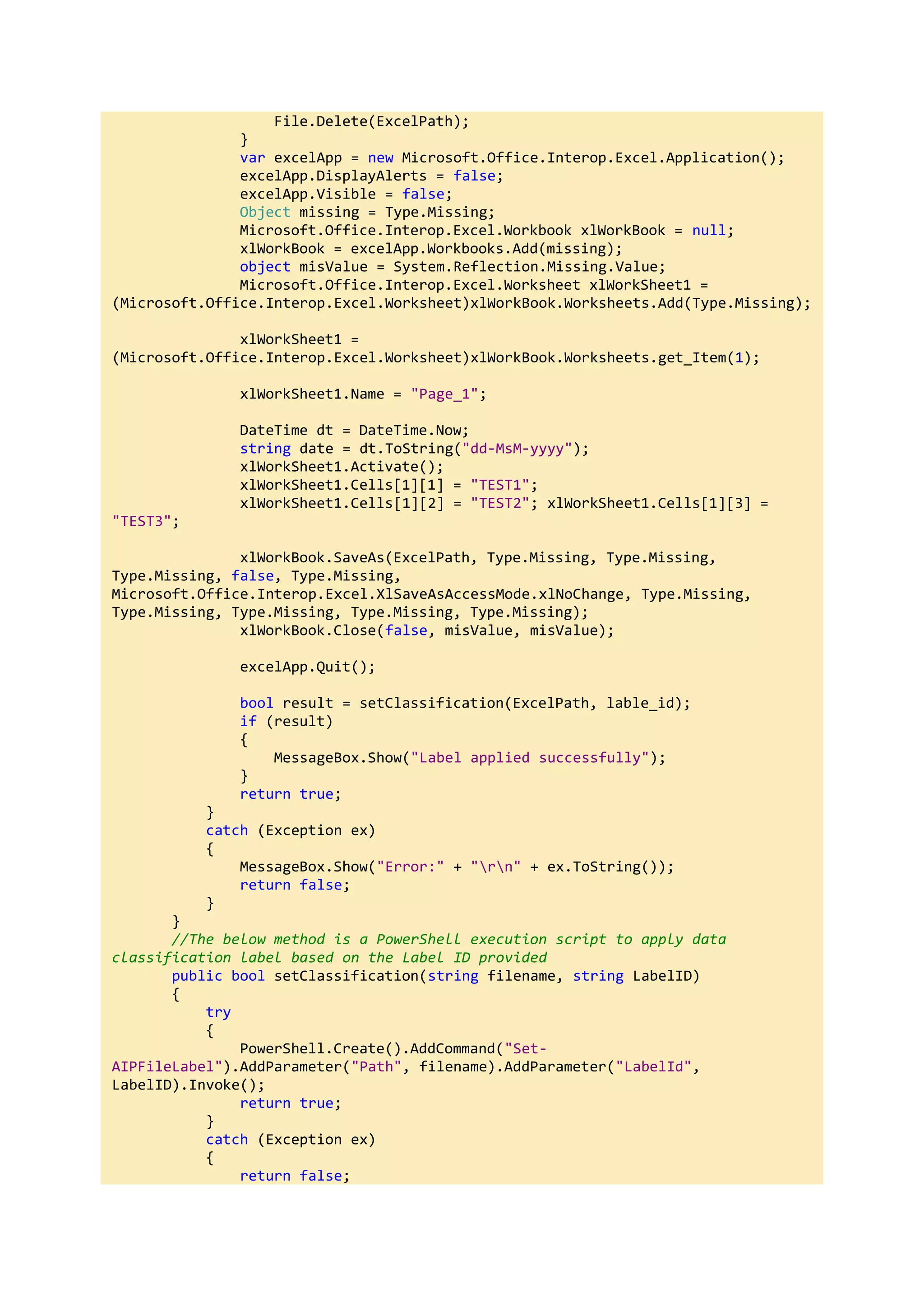 Microsoft Information Protection Implementation using C# and PowerShell ...