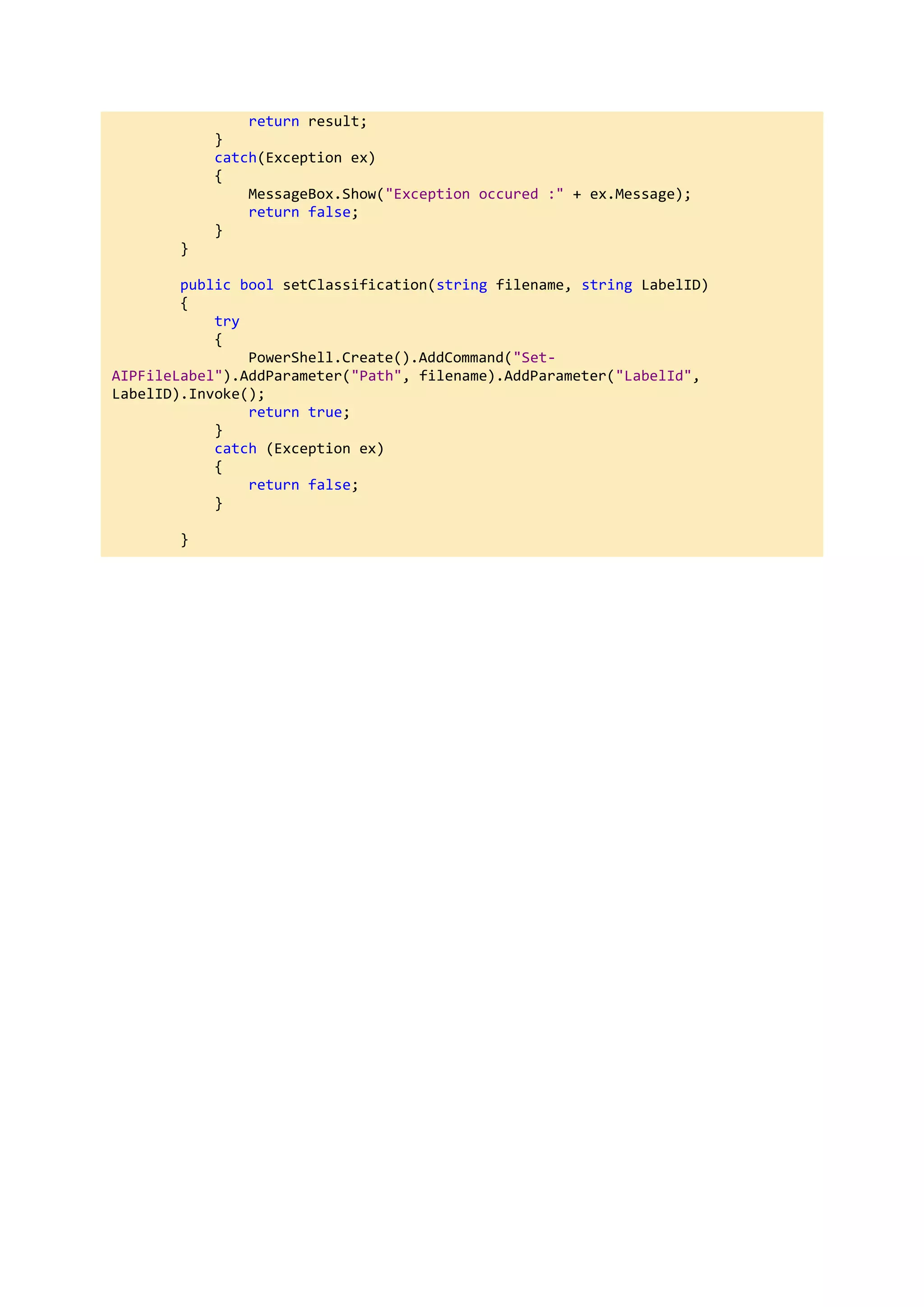 Microsoft Information Protection Implementation using C# and PowerShell ...