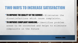 Handling Complaint in the Library | PPTX