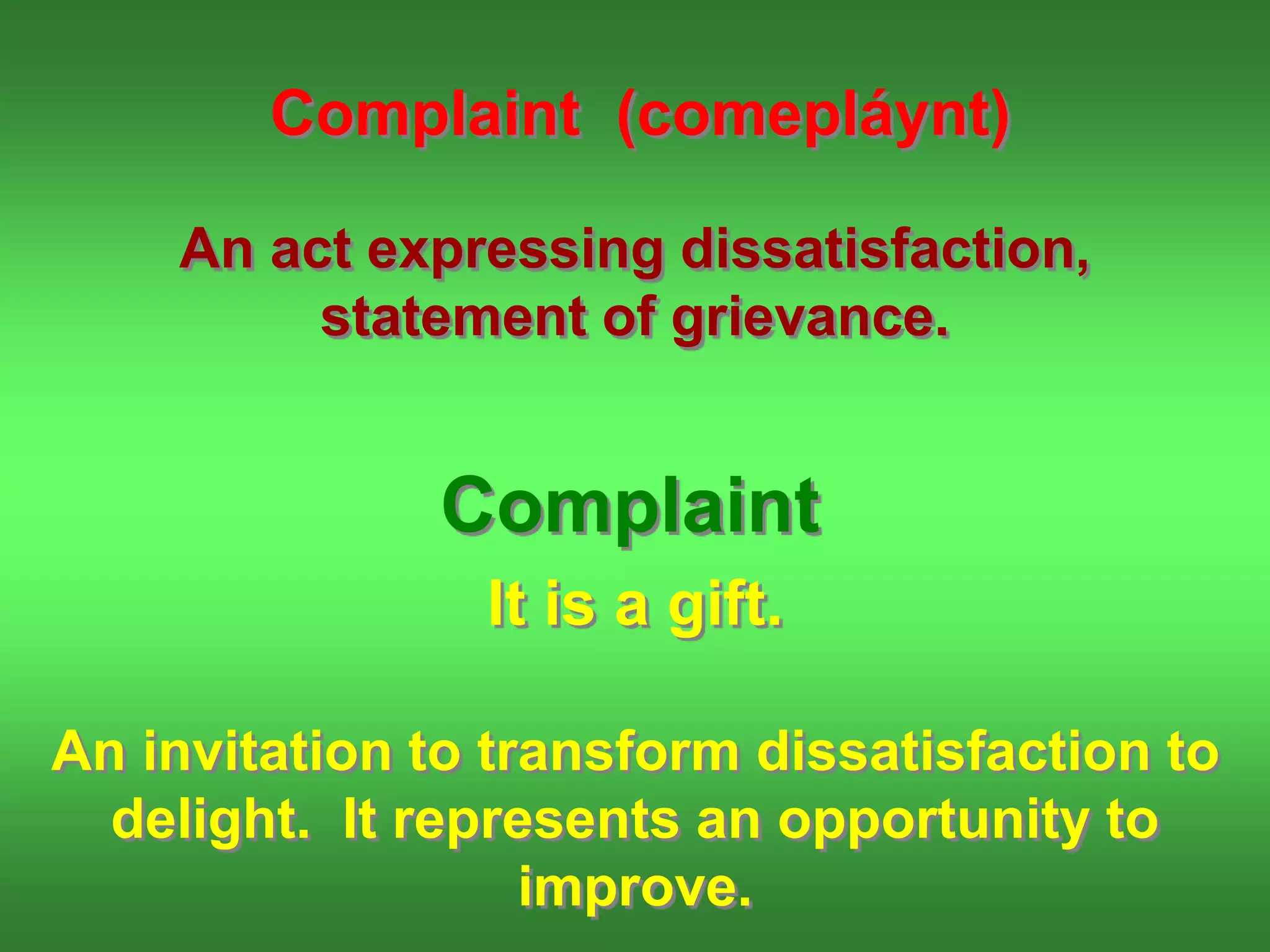 handling complaints effectively - UPDATED.ppt