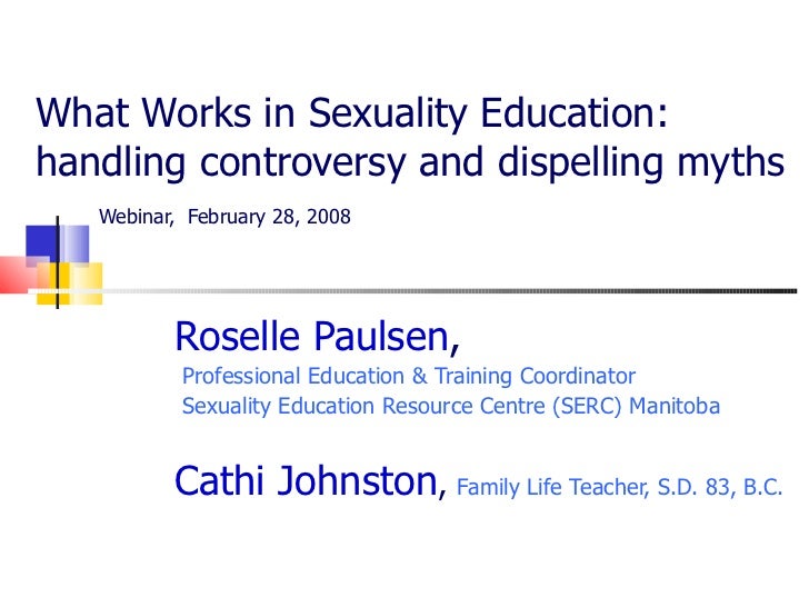 Dispelling Myth Training In Education >> Handling Controversy Dispelling Myths In Sexuality Education Slide Dispelling Myth Training In Education >> Handling Controversy Dispelling Myths In Sexuality Education Slide
