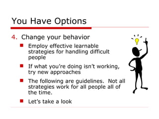 Handling difficult people | PPT