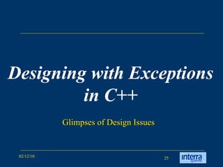 Handling Exceptions In C &amp; C++ [Part B] Ver 2