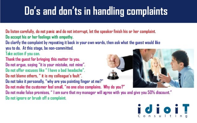 Handling Guest Complaints in Hotels