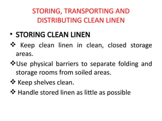 HANDLING LINEN.pp IN infection, prevention | PPTX