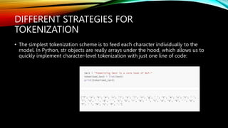Tokenization and how to use it from scratch | PPTX