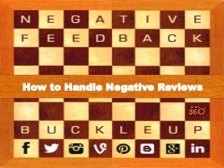 How to Handle Negative Reviews

 