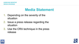 Handling negative media coverage | PPTX