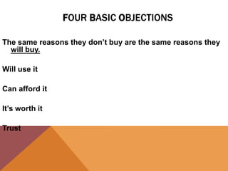 Handling objections | PPTX