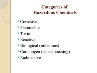 Destructive Substances Examples chemicals and handling of chemical substances | PPTX
