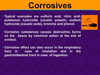 Destructive Substances Examples Handling of chemicals saftly | PPT