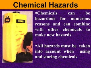 Handling of chemicals saftly