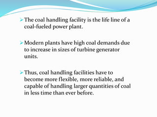 Handling of coal in thermal power plant | PPTX