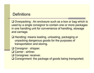 Handling of dangerous goods [compatibility mode] | PDF