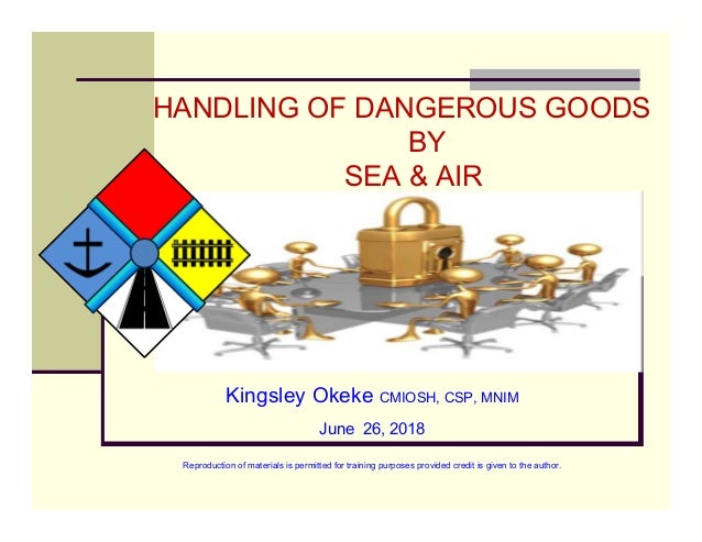 Handling Of Dangerous Goods Compatibility Mode