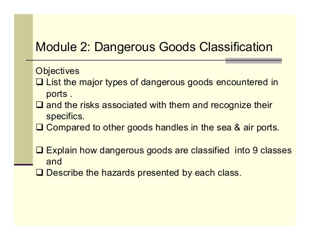Handling Of Dangerous Goods Compatibility Mode