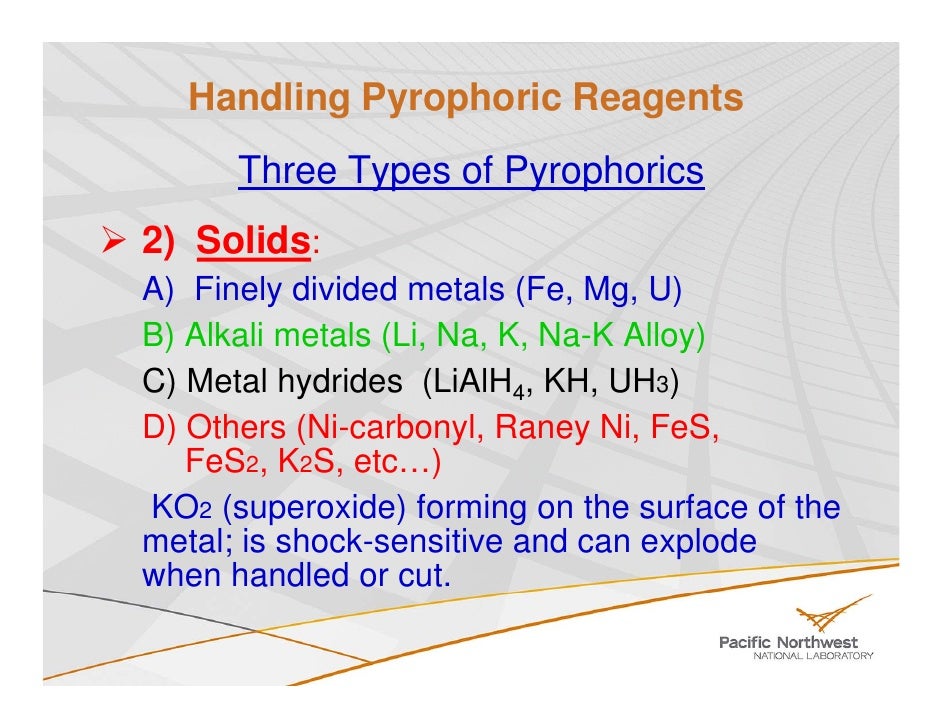 Handling Pyrophoric Reagents