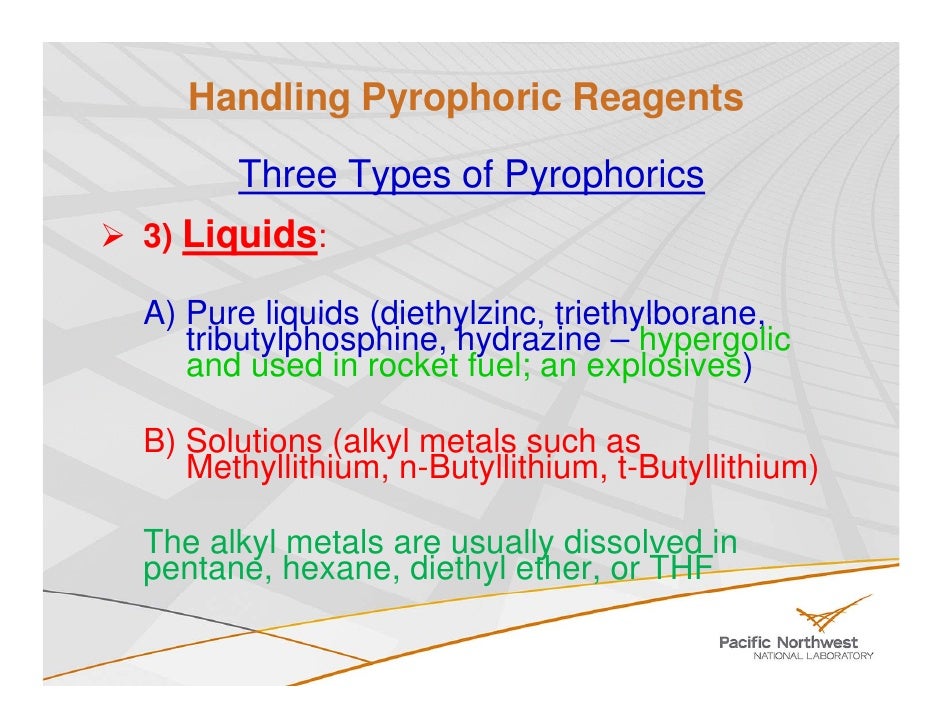 Handling Pyrophoric Reagents