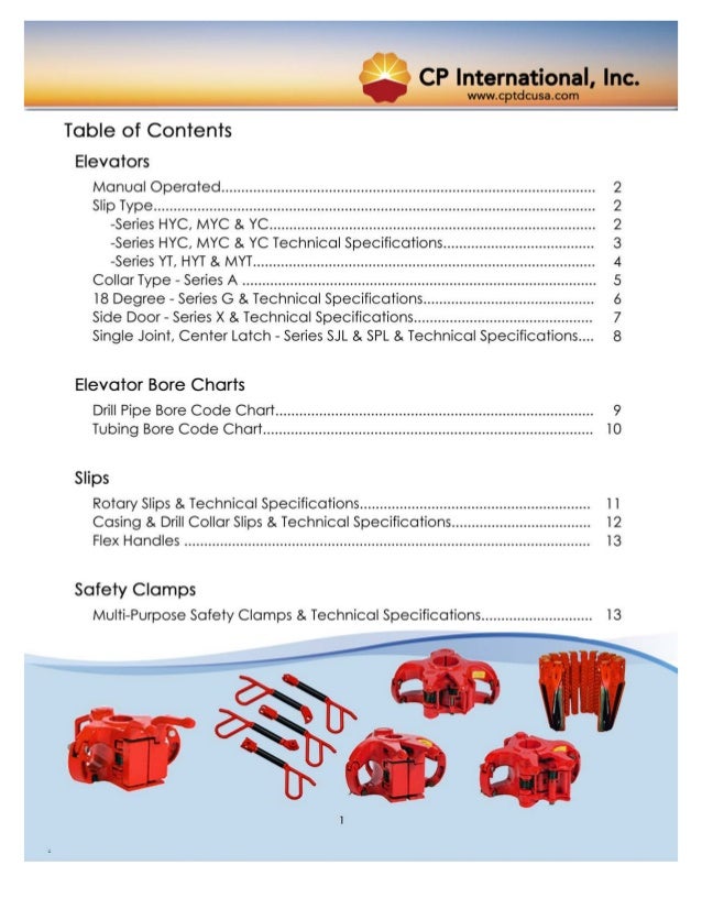 Handling tool catalog CP International Presentation