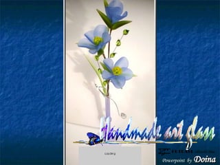 Powerpoint   by   Doina Handmade art glass OUTKAST -Idlewild Blue 