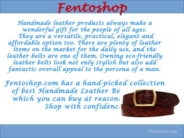 best handmade leather belts