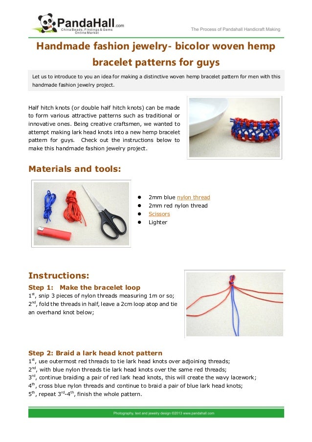 larks head knot bracelet