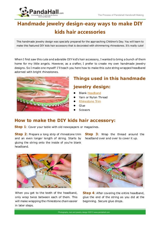 Easy Ways To Make Diy Kids Hair Accessories