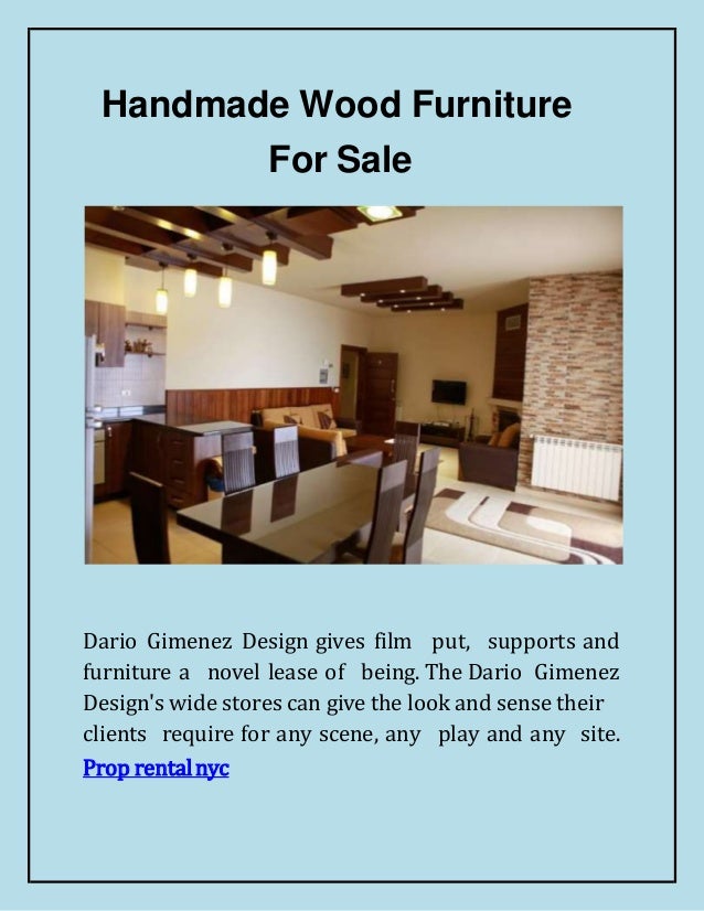 Handmade Wood Furniture For Sale